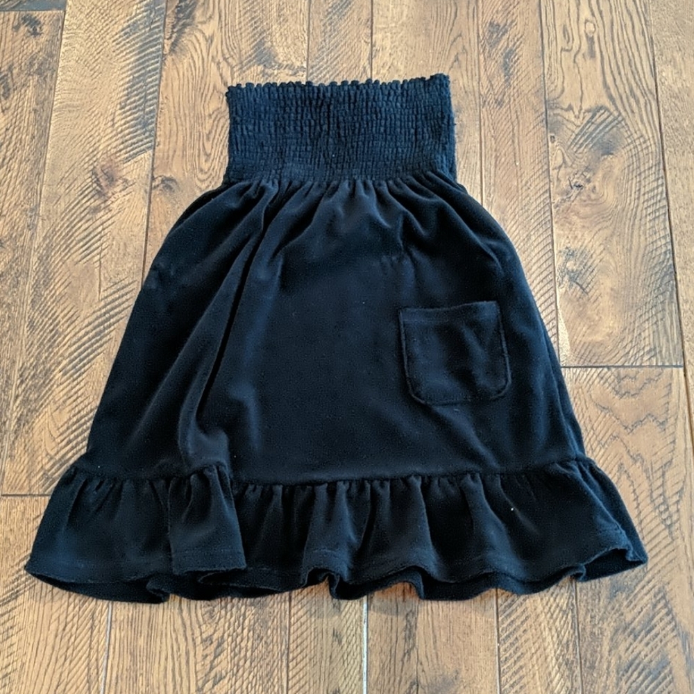 Black towel dress size medium